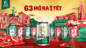 Thiết kế đặc biệt của thùng bia Saigon Lager phiên bản giới hạn dịp Tết